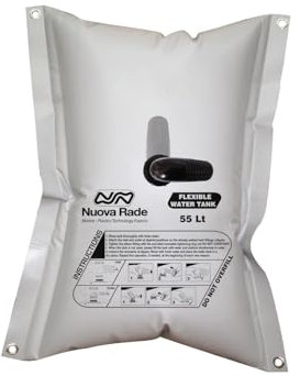 NuovaRade Serbatoi di Acqua Flessibile 29 x 24IN – 55LT – Grigio