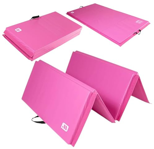 We Sell Mats - 4 ft x 8 ft x 2 in Premium Personal Fitness & Exercise Mat for Home Workout - Lightweight and Folds for Carrying – All Purpose Home Gym Mat – Thick Mat for Yoga, Pilates, Stretches