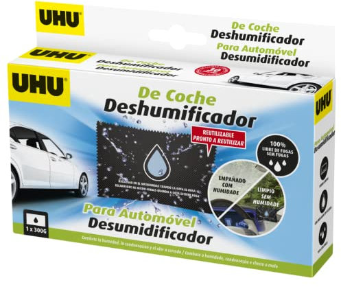 UHU Deshumidificador, coche, contra la humedad, olores a humedad 300G