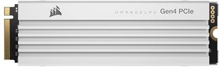 Corsair MP600 PRO LPX 2TB M.2 NVMe PCIe x4 Gen4 SSD - Optimiert Für PS5 (Bis zu 7.100 MB/Sek. Sequentielle Lese- Und 6.800 MB/Sek. Sequentielle Schreibgeschwindigkeiten, Kompakter Formfaktor) Weiß