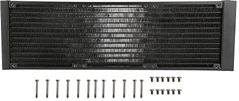 Intercambiador de Calor para Computadora de 12 Tubos G1 Separador de Agua de 4 Hilos Tubo Enfriador de Agua para Pc 120 Mm 120 Mm Radiador Pc Radiador Amplia Compatibilidad El (360 mm)