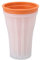 Slushie Cup, Slushy Maker Becher, Gefrorener Becher 150ml, Doppelschicht-Siliziumbecher, Frozen Magic Squeeze Cup,Instant Slushie Cup, zum Zubereiten von gefrorenen Fruchtshakes,Milchshakes(Naranja)