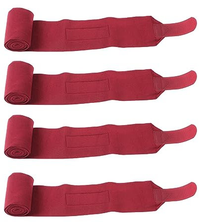 Pferde-Fleece-Bandagen, Reitbeinbandagen, 4er-Set, Stallbandagen, Pferdebeinbandagen, um Sehnenschäden Beim Pferd zu Verhindern Und Pferde Sauber Und Sicher zu Halten