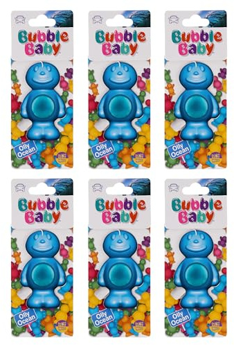 BUBBLEBABY Désodorisant et éliminateur d'odeurs pour Voiture Parfum Ocean Spa (Lot de 6)