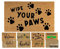 MYPURECORE Coir Door Mat (60x40cm) - Non-Slip & Absorbent, Indoor/Outdoor, Eco-Friendly - Ideal as Front Door, Entrance, Floor, Welcome Mat - Large Size, Dirt Trapper, Washable (WIPE PAWS)
