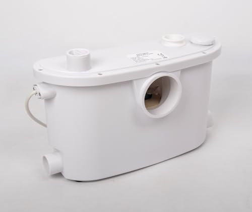 Slim 400W 4 Inlets Sewerage Pump Macerator Toilet Waste Water Pump for Toilet Sink Basin Shower Bathtub
