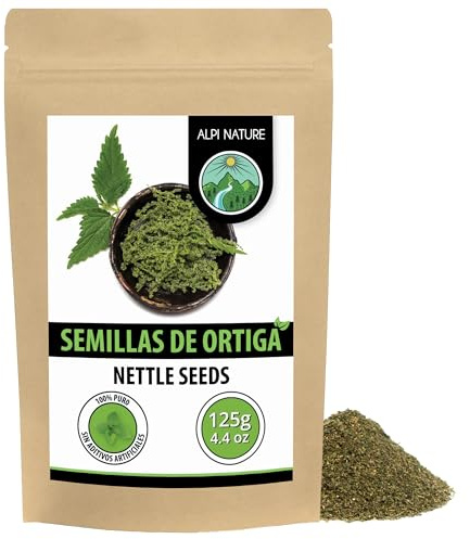 Alpi Nature Ortiga Semillas 125g, Vainas de Ortiga Secas y Frotadas para Té, Urtica dioica