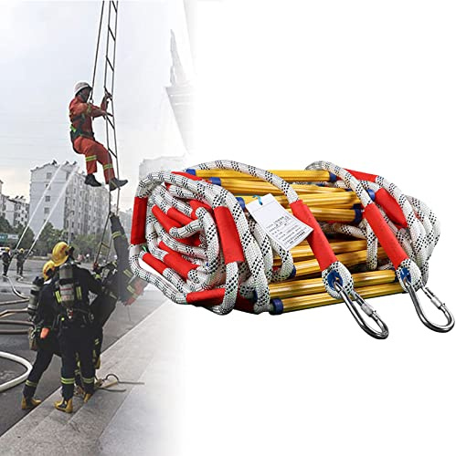 Brandstege 150 cm – nöd- brandsäker repstege för snabb evakuering och katastrofräddning, inomhus/utomhusbruk, perfekt för säkerhet och väggreparation