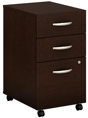 Bush Business Furniture Echo 5 Shelf Bookcase in Charcoal Maple