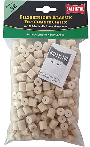 Ballistol Unisex – Erwachsene 23215 Filzreiniger, Klassik, Laufreiniger für Gewehr Kal.38-300 Stück