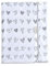 Ti TIN | weiche, saugfähige Babydecke, 80x80 cm | Baby- Schlafsack oder Krabbeldecke aus 100% Baumwolle mit doppellagigen Stoff, Babydecke fürs Auto, Wiege, Kinderwagen, etc,Motiv: Herz, Farbe: grau