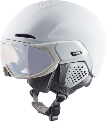 Alpina Unisex - Erwachsene, Alto V Visierhelm, White matt, 51-55 cm