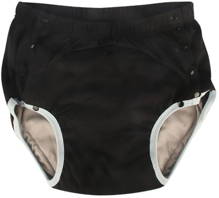Pantalones De Incontinencia Lavables, Pantalones De Incontinencia Para Adultos Para Fugas Calzoncillos Absorbentes De Orina Reutilizables Y Transpirables De Algodón Para Pacientes(negro)