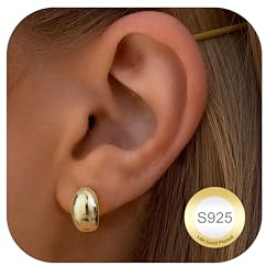 Diamday Pendientes Mujer Oro Gota de Agua Dorados Aro Grandes Plata Hipoalergénicos Pequeños Ligeros Lágrima Niñas Moda Joyería Regalos