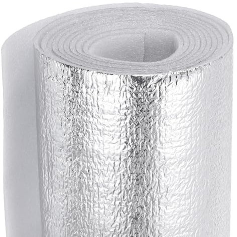PATIKIL Reflective Insulation Foam Core Radiant Barrier 16 x 12 Double Side Foil Cold and Heat Shield Thermal Insulation for Ceilings,Walls,Window,Steel Buildings,Roofing