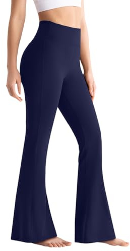 Neteson Pantaloni a Zampa Donna Vita Alta Leggings Sportivi Yoga Campana | Flare Leggings Push Up Pantaloni Gamba Larga per Danza Fitness Casual