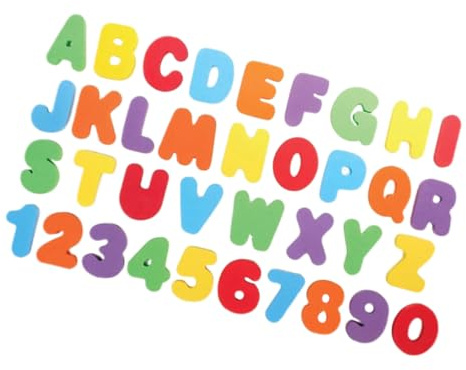 Warmhm Lot de 2 Sets de Jeux de Lettres et Chiffres en EVA Coloré pour Bain Éducatif d'Éveil Préscolaire Apprentissage des Couleurs et Motricité Fine pour Bébé et Garçon et Filles