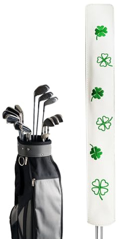 Protezione per mazza da golf, custodia in poliuretano con motivo trifoglio