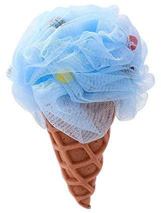 Ice Cream Body Scrubber Mesh Schiuma Spugna Bagno Doccia Loofah Scrubber Bagno Strumento di Pulizia per Bambino
