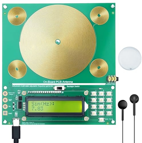 Hwaniora Générateur de résonateur réglable de 0,01 Hz à 200 kHz - 7,83 Hz - Ultra basse fréquence - Avec type C - Générateur de fréquence à des fins thérapeutiques
