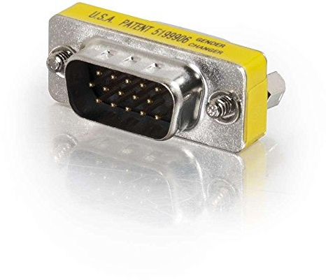 C2G HD15 VGA Male to VGA Female Mini Port Adapter Connection