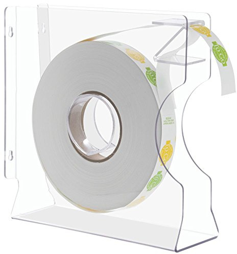 HUBERT Label Dispensers Acrylic Single Roll - 10L x 1 3/4W x 10H