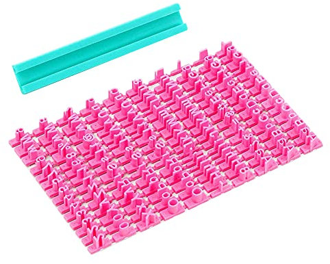 GOIYZTTR 160 Pezzi Timbro per Biscotti con Lettere, Numeri, Simboli, Stampini Alfabeto per Fondente, Torte, Biscotti, Strumenti di Cottura, Decorare i Biscotti