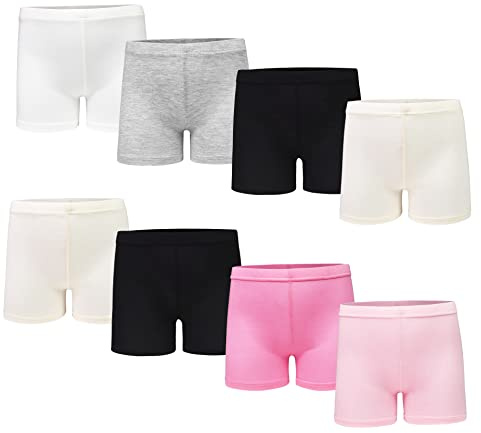 Girls Shorts, 8 Pack Cotton Cycling Bike Sport Kids Shorts Girls 2-3 Years