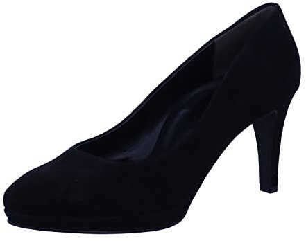 Paul Green Damen Pumps Schuhe Pumps Veloursleder Elegant Klassisch Uni Damen Schuhe, Schwarz, 39 EU