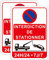 2 Pièces Panneau Interdiction de Stationner 35x25cm Stationnement Interdit 24H/24 7J/7 Aluminium Panneaux d'avertissement de Protection UV, pour Les Zones extérieures et intérieures