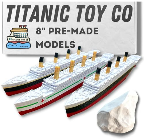 TitanicToyCo RMS Titanic Model Ship or Britannic or Olympic 8 Assembled Titanic Toys For Kids, Historically Accurate Titanic Toy, Titanic Ship, Titanic Cake Topper, Toy Ships, Titanic Boat