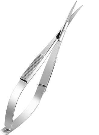 Nagelhautschere,Professionelle Nagelhautzange,augenbrauenschere,Extra scharfer,Fein,Gebogen,Professionell,Präzise,Spitze,Bietet ein Besseres Griffgefühl,für Augenbrauen,Wimpern,Trimmnägel