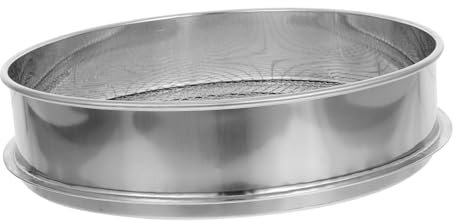 Kisangel De Tierra De Acero Inoxidable Malla para Jardín Separador De Rocas y Tierra para Jardinería Herramienta De Tamizado para Bonsáis y Exteriores