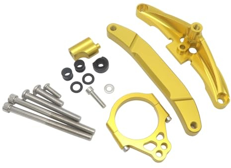 Estabilizadores amortizadores Compatible con FZ1 para FAZER 2006-2015, Amortiguador Dirección De Aluminio CNC para Motocicleta, Estabilizador, Amortiguadores Lineales Soporte Montaje(Color 5)