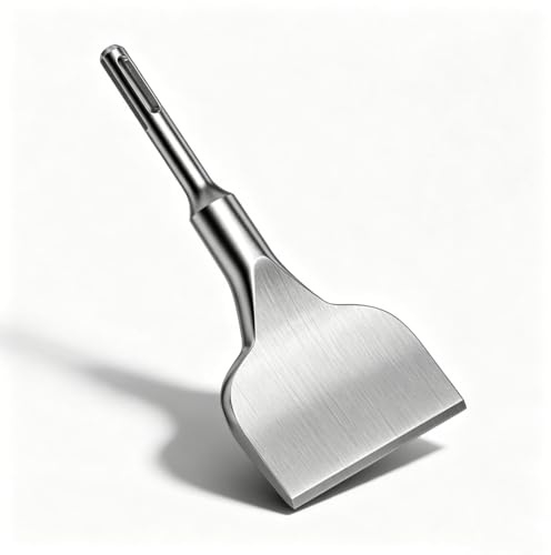 Zencantorous Scalpello SDS Plus, 160 x 75mm Scalpello per Piastrelle, Scalpello a Spatola, Scalpello Angolato Piegato, con Angolo di Lavoro di 15°, per Piastrelle, Ceramica, Granito