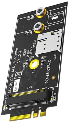 Chiave B a A+E scheda adattatore con slot per 3G LTE, supporta USB 2.0 PCIE B chiave 3042 3052 adattatore per computer
