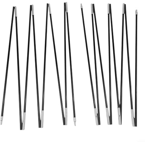 Accarugty Collapsible Fiberglass Tent Poles Set, Lightweight Support Rods With Internal Shock Cord, For Outdoor Camping, Hiking Tents And Canopy Accessories, Easy Assembly(435)