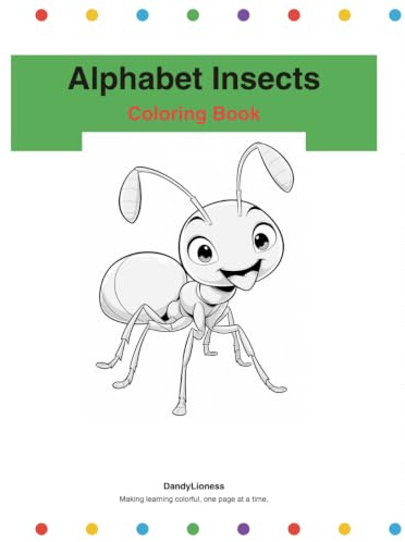 Alphabet Insects Coloring Book
