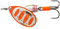 Savage Gear Rotex Spinner, Hechtköder, Angelköder, Kunstköder, Barschköder, Zanderköder, Köder für Hecht, Zander, Barsch, Forellenköder, Barschspinner, Forellenspinner, Farbe:Fluo Orange Silver, Größe:3.5g / Gr. 1