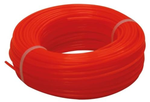 Toolland Trimmerfaden, Nylon, Rot, 2.4 mm, 50 m