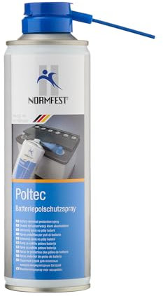 Normfest Poltec – Batteriepolschutzspray für langfristigen Korrosionsschutz, verhindert Übergangswiderstände & Feuchtigkeitseinflüsse, silikonfrei, temperaturbeständig –30 °C bis +130 °C – 300 ml