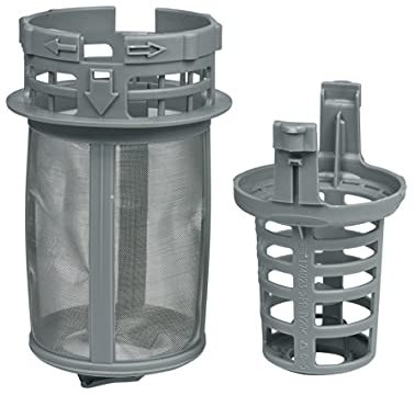 Beko 1740800500 ORIGINAL Feinsieb Ablauffilter Filtereinsatz Grobsieb Filter Schmutzsieb zweiteilig Spülmaschine Geschirrspüler auch Whirlpool Bauknecht 481248058413 481248058378