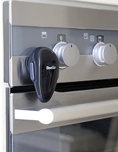 BeeGo® Oven Lock – Award-Winning Self-Adhesive Baby Proofing Child Safety Lock for Ovens, 1pc Black – Heat-Resistant, Easy to Install, No Tools Needed, Kitchen Safety Essential
