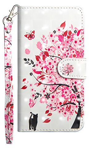 Thoankj Samsung Galaxy A71 Phone Case Shockproof 3D Soft PU Leather Flip Wallet Cases with Magnetic Stand Card Holder Slot Folio TPU Bumper Protective Notebook Cover for Samsung Galaxy A71 Cat & Tree