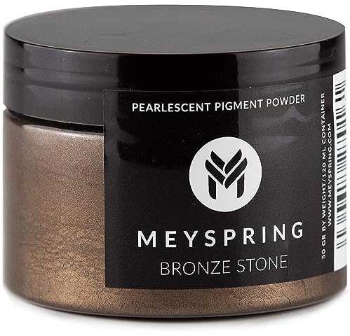 MEYSPRING Bronze Stone Epoxy Resin Color Pigment - 50g - Mica Powder for Epoxy
