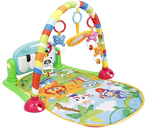 Tappetino da gioco per bambini, coperta per gattonare per bambini, funzione stalla, 1 foglio, giocattolo utilizzabile fin dalla nascita, EN 31