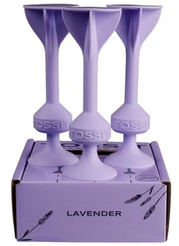 TOSSIT Jeu Fléchette Ventouse, Pétanque Intérieur Extérieur pour Sol et Mur, Silicone Puissant et Durable, Le pour Noël, Limited Edition Expansion Pack, Lavender