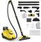 TANGZON 2000W Steam Cleaner, 5 Bar Handheld Steam Mop with 1.8L Tank & 15 Accessories, Multipurpose Household Steamer Cleaning Machine for Carpet Floor Window Sofa Upholstery Car (Yellow)