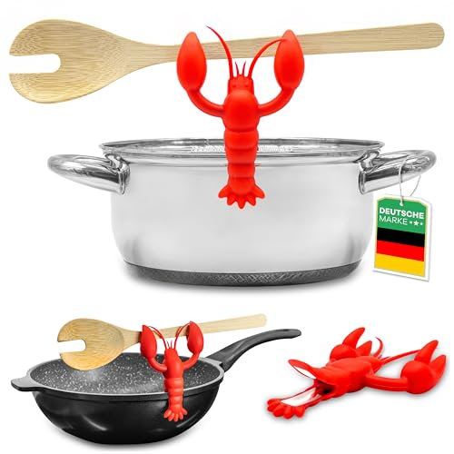 Netrox - Porta Mestoli da Cucina - Senza BFA per alimenti e resistente al calore fino a 230C° - regalo divertente - Mestoo poggia utensili ogtti spatola stani particolari portamestoli gadget cucchiaio