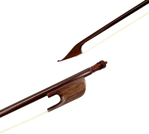 Arco de violonchelo estilo barroco 4/4 de tamaño completo, hecho a mano, de palisandro con crin, diseño ligero para violín, viola y violonchelo (I-Cello-4/4)